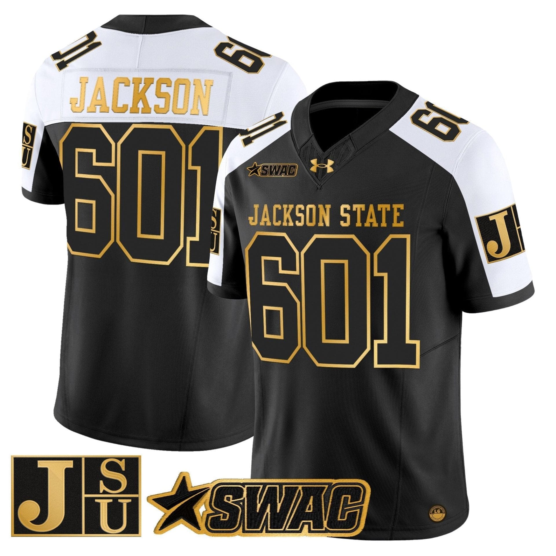 Jackson State Tigers 2025 Gold Vapor Limited Jersey - All Stitched - Image 29