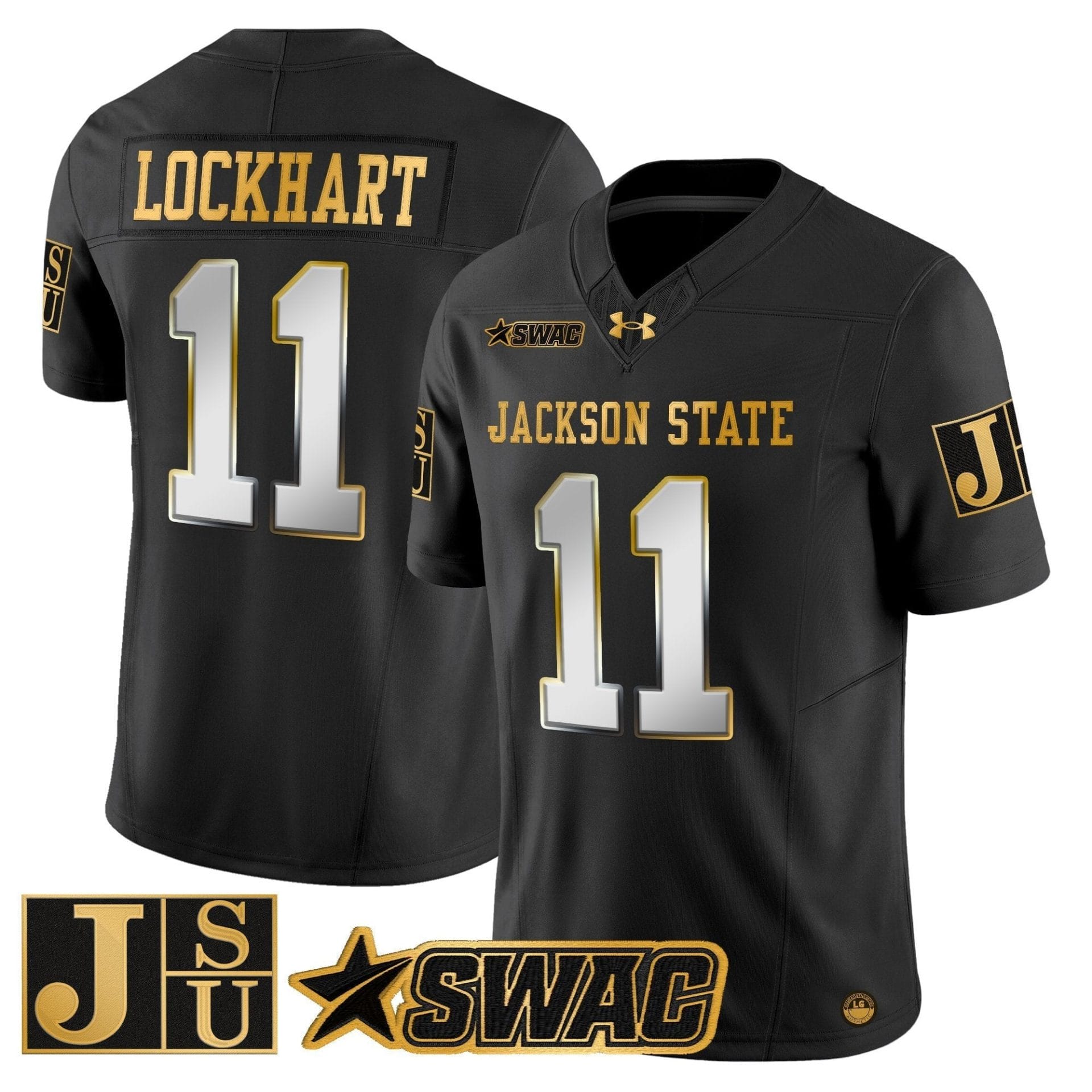 Jackson State Tigers 2025 Gold Vapor Limited Jersey - All Stitched - Image 23