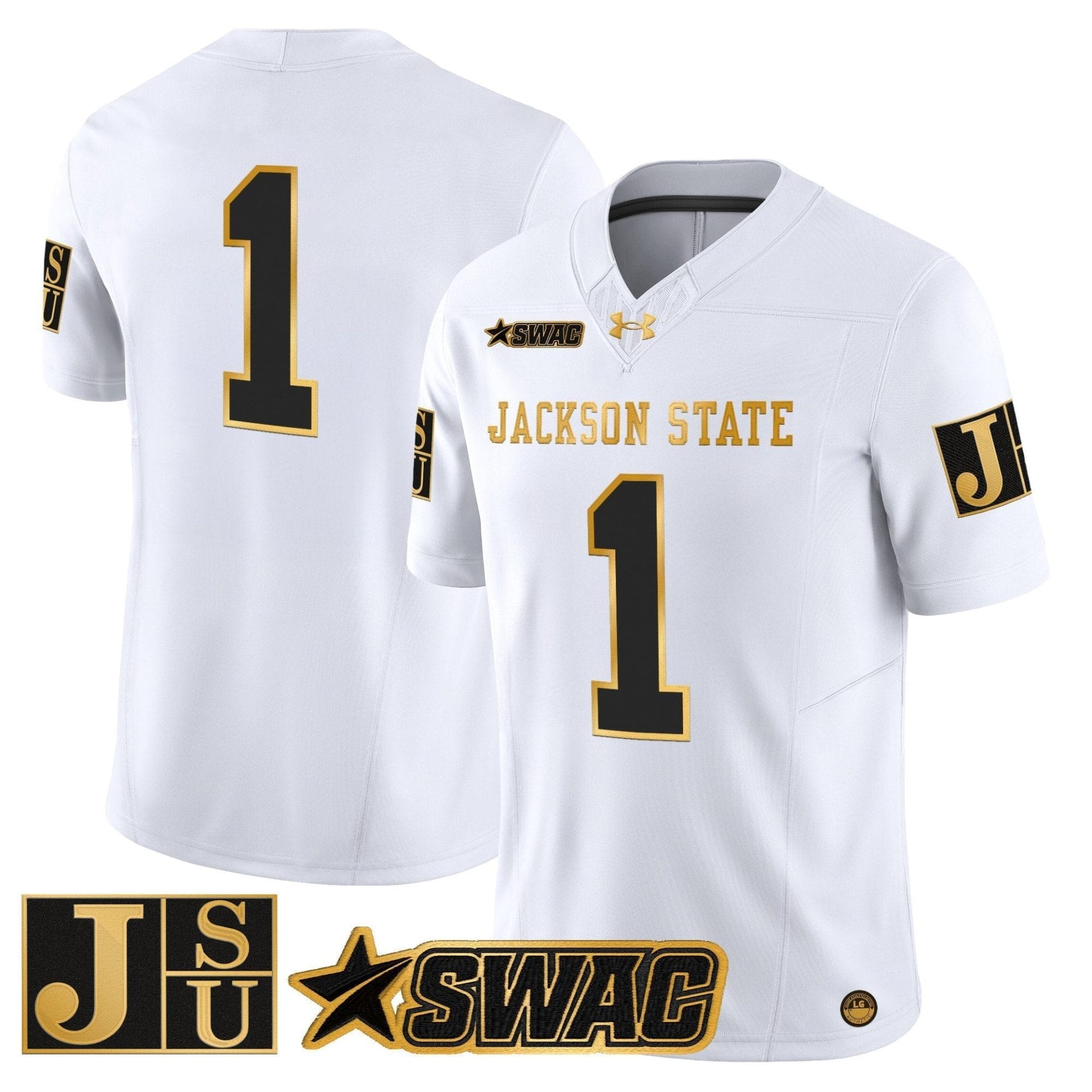 Jackson State Tigers 2025 Gold Vapor Limited Jersey - All Stitched - Image 18