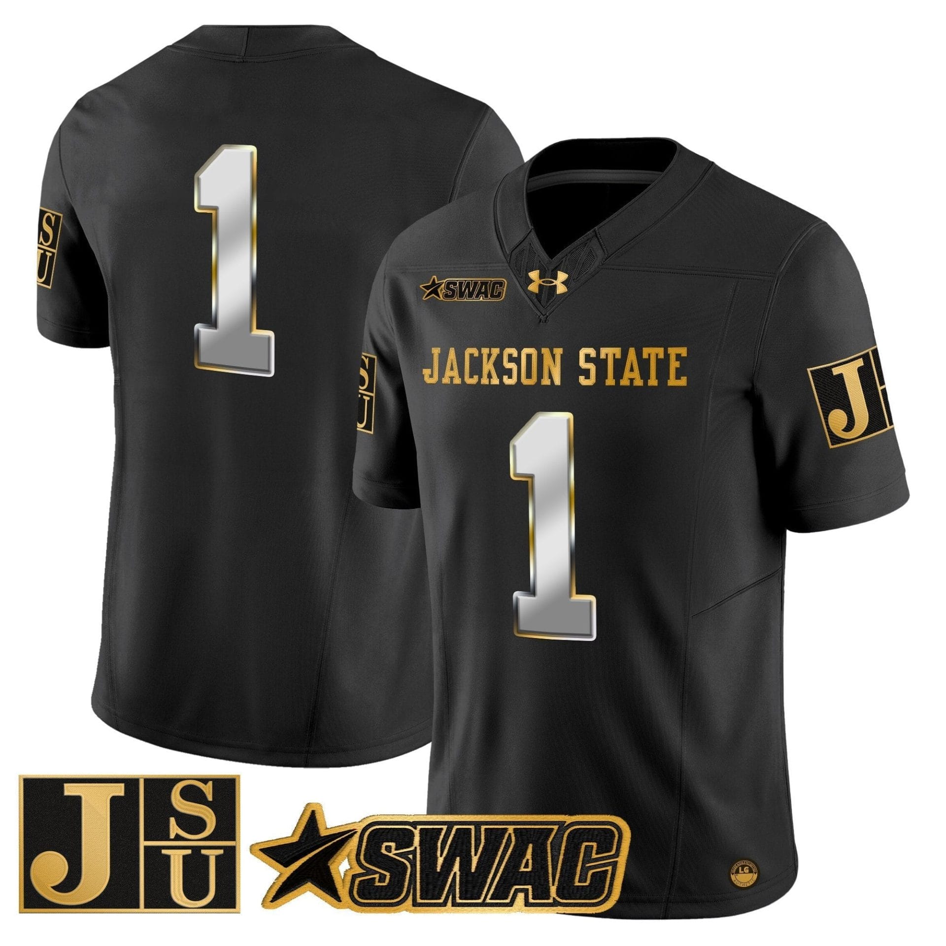 Jackson State Tigers 2025 Gold Vapor Limited Jersey - All Stitched - Image 27