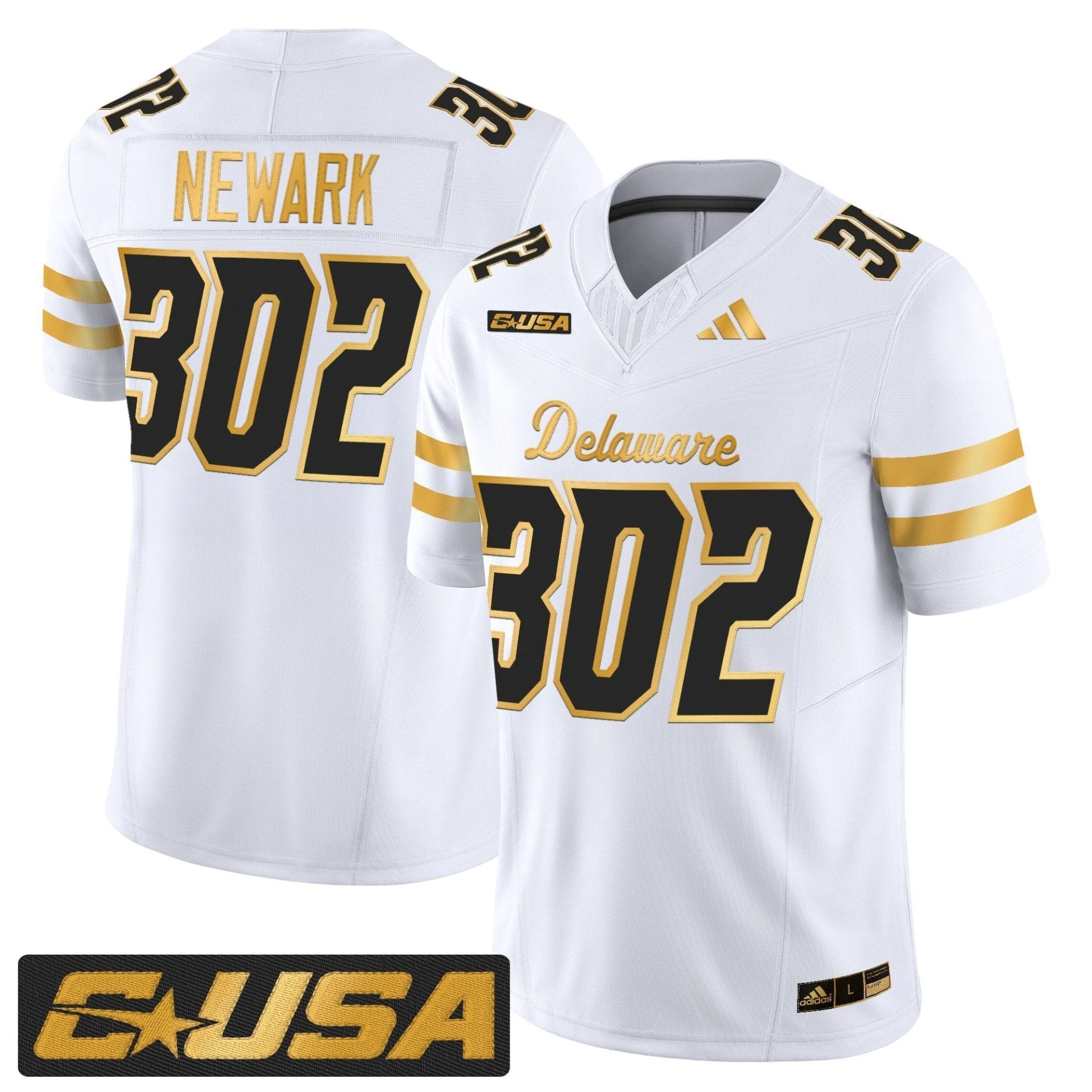 Delaware Blue Hens 2025 Gold Vapor Limited Jersey - All Stitched - Image 10