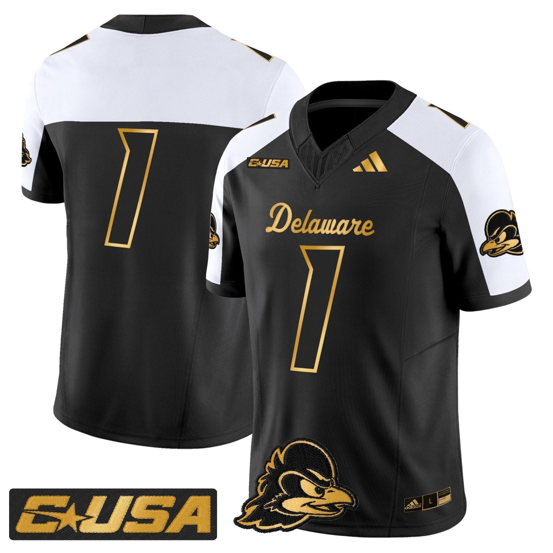 Delaware Blue Hens 2025 Gold Vapor Limited Jersey - All Stitched - Image 32