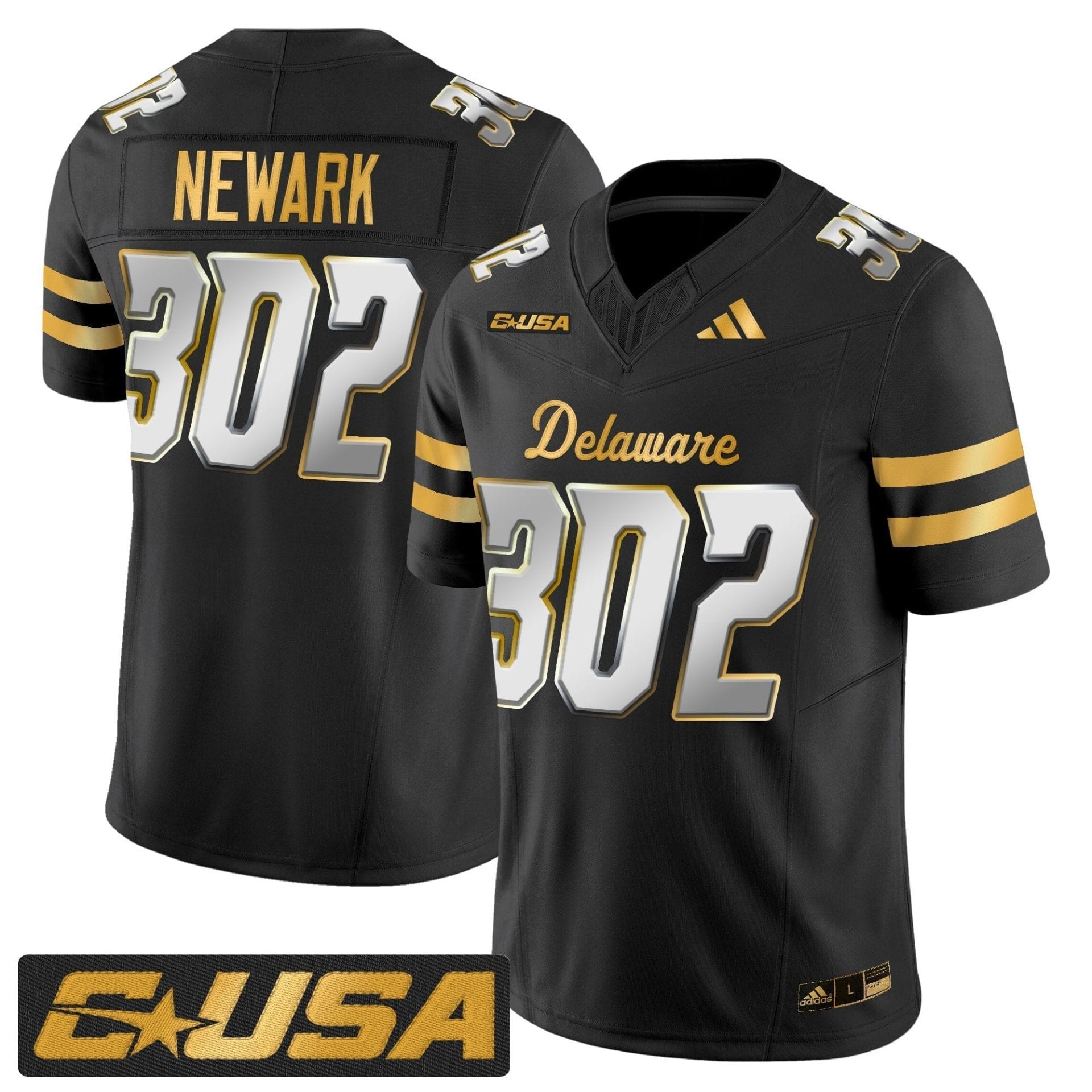 Delaware Blue Hens 2025 Gold Vapor Limited Jersey - All Stitched - Image 18