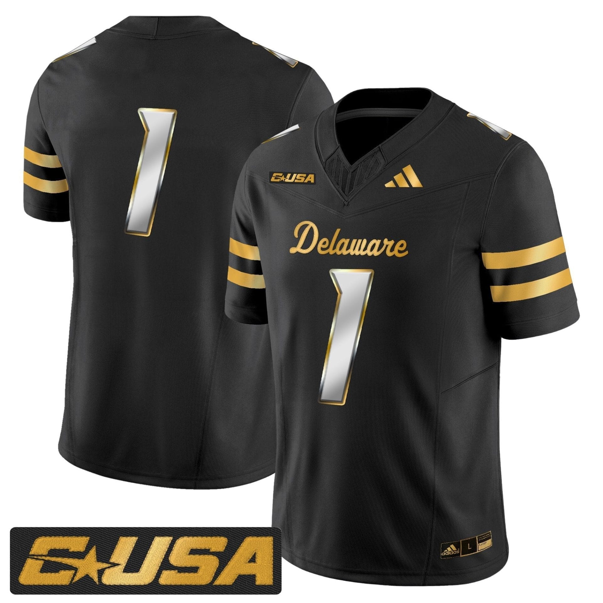 Delaware Blue Hens 2025 Gold Vapor Limited Jersey - All Stitched - Image 24