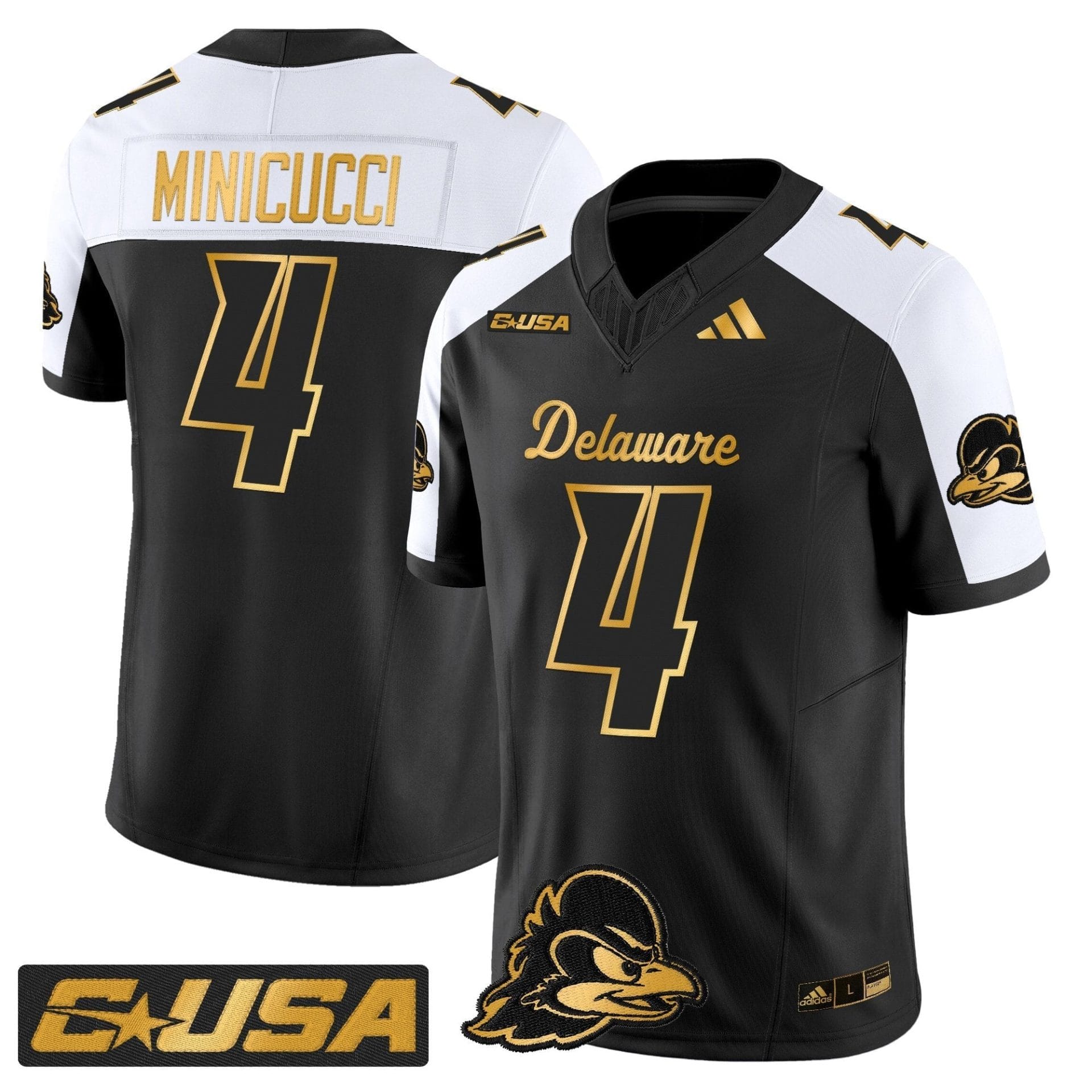 Delaware Blue Hens 2025 Gold Vapor Limited Jersey - All Stitched - Image 25