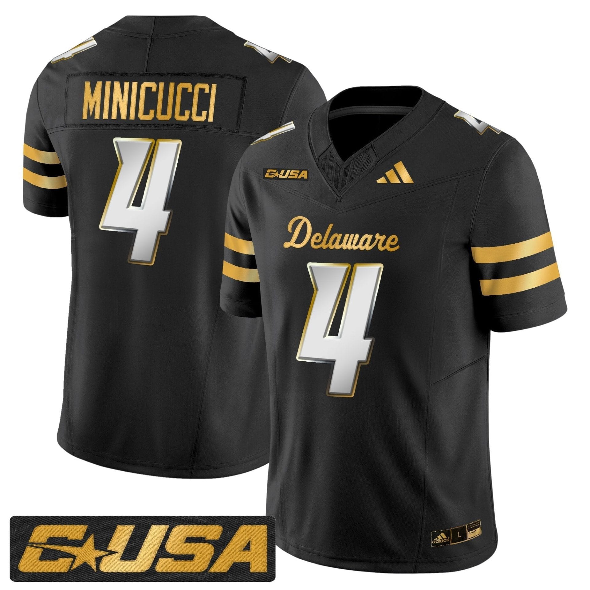 Delaware Blue Hens 2025 Gold Vapor Limited Jersey - All Stitched - Image 17