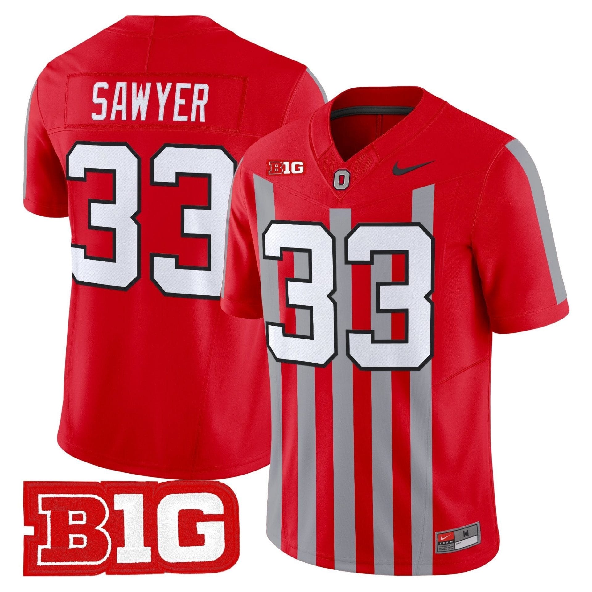Ohio State Buckeyes Throwback Vapor Limited Jersey - All Stitched - Image 7