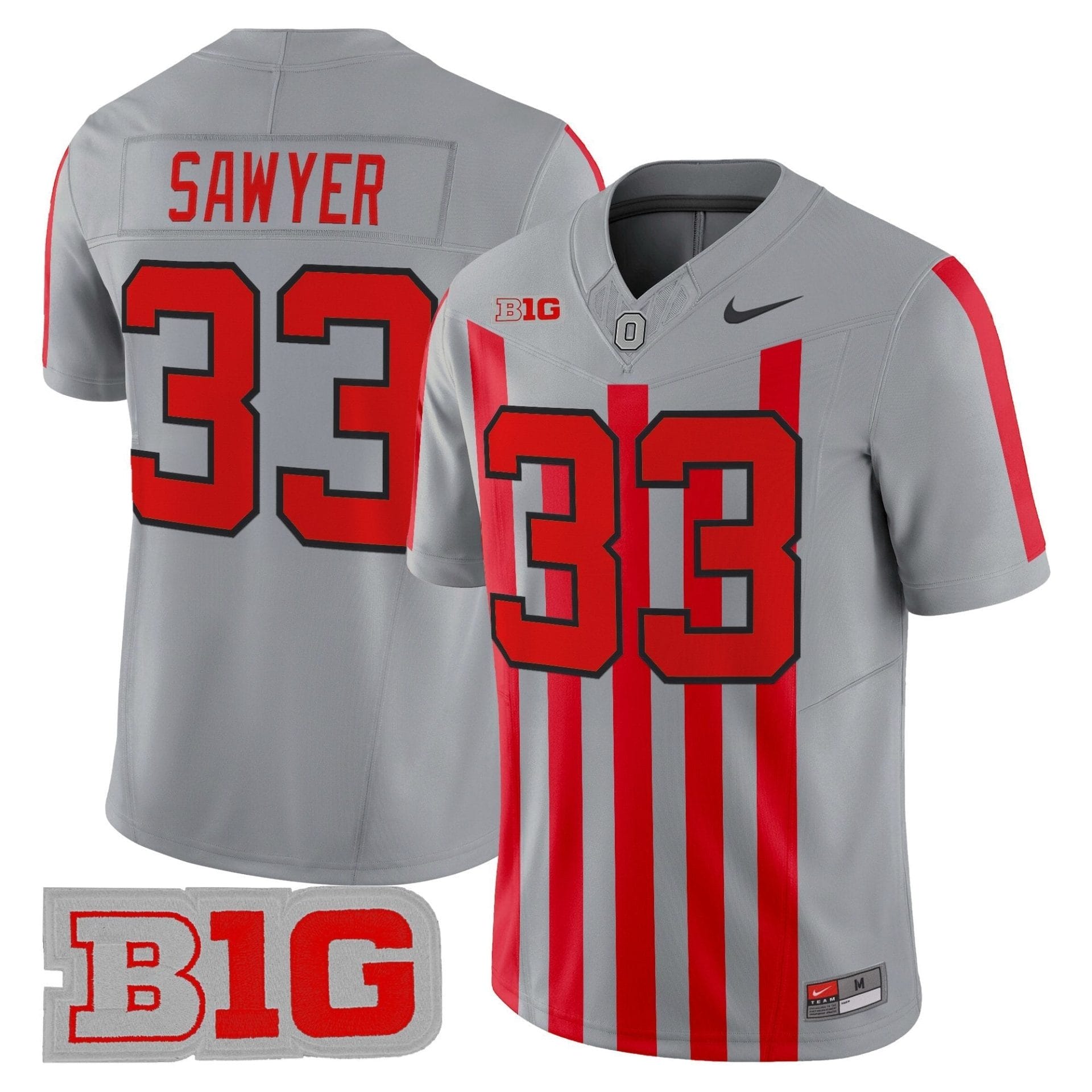 Ohio State Buckeyes Throwback Vapor Limited Jersey - All Stitched - Image 29