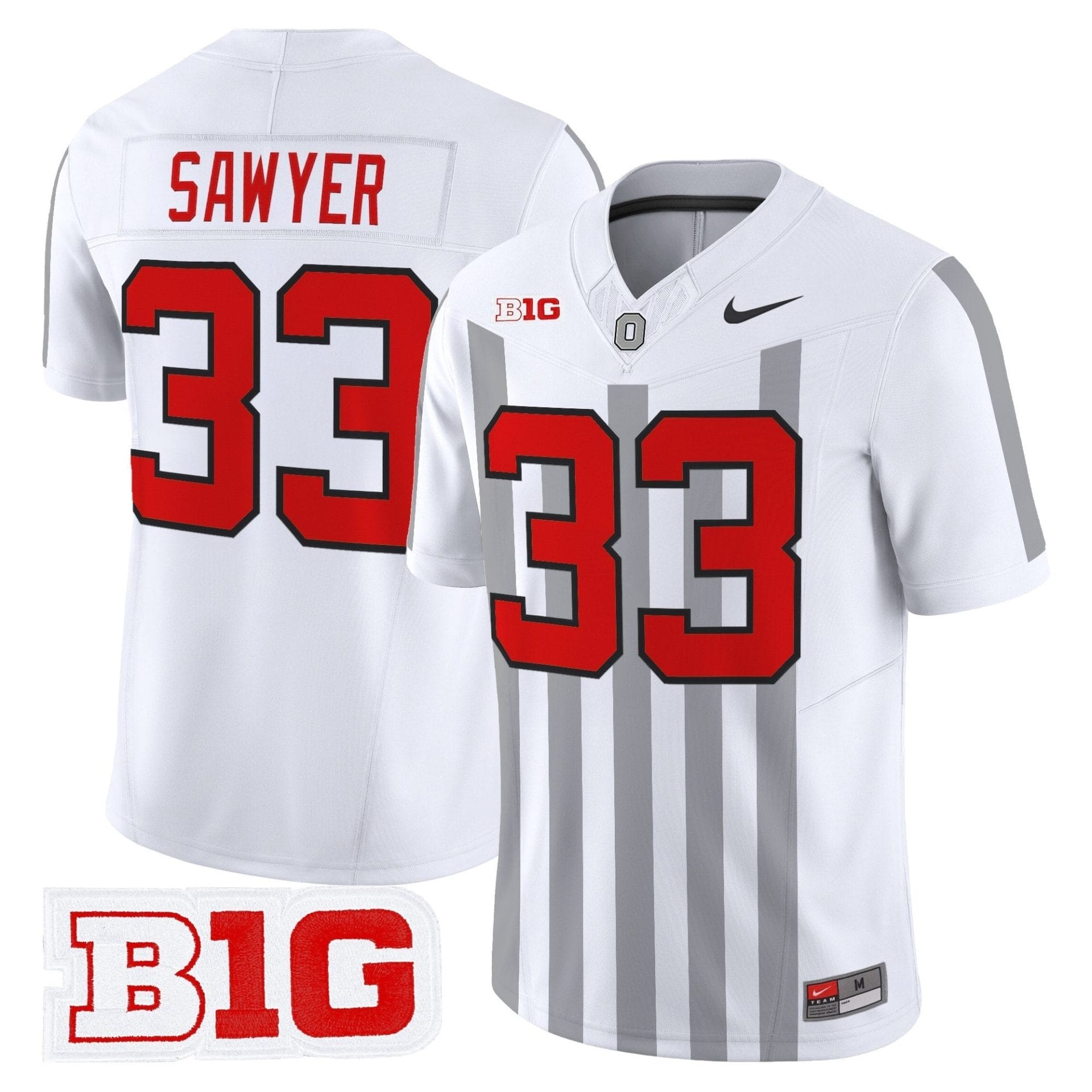 Ohio State Buckeyes Throwback Vapor Limited Jersey - All Stitched - Image 18