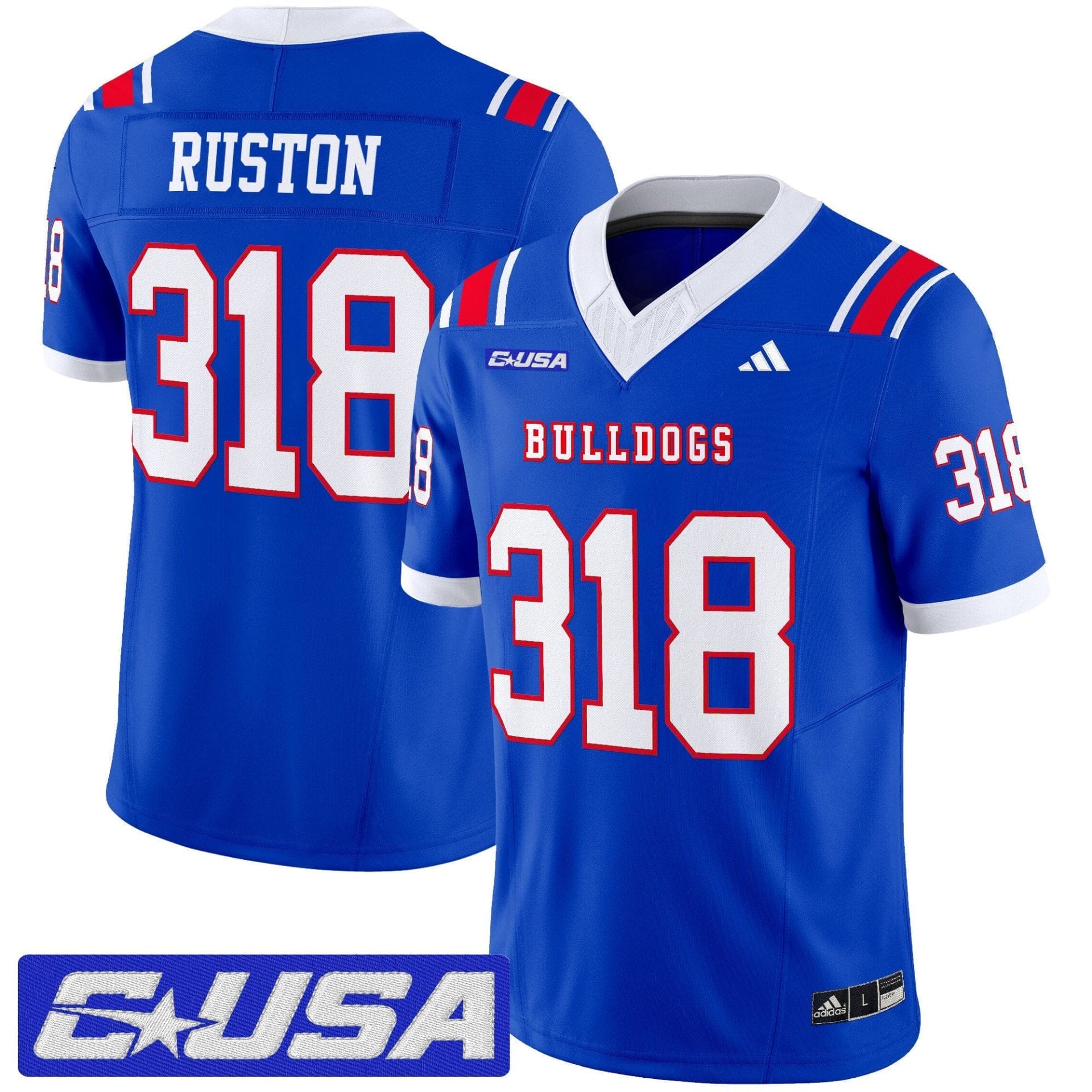 Alternative view of Louisiana Tech Bulldogs 2025 Vapor Limited Jersey - All Stitched
