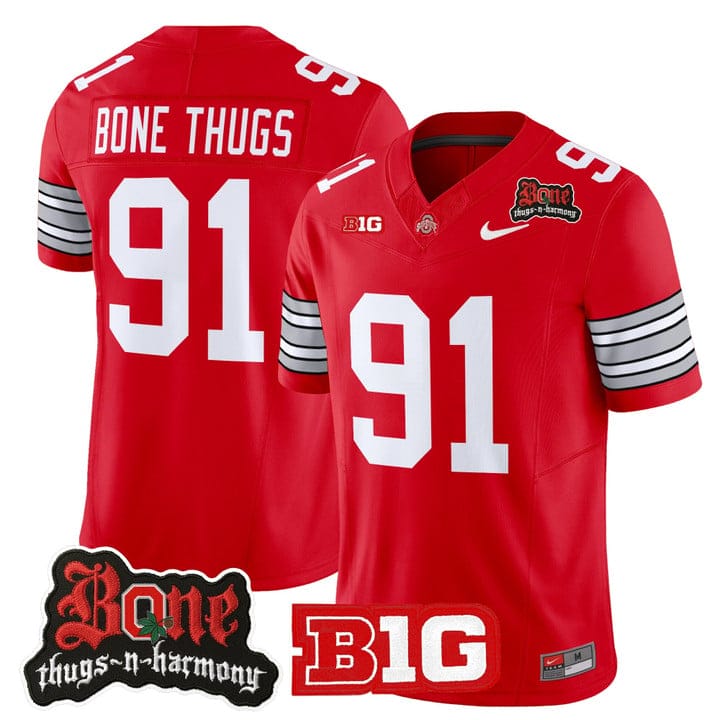 1991 Bone Thugs Jersey Ohio State Buckeyes Bone Thugs-N-Harmony Stitched - Image 3