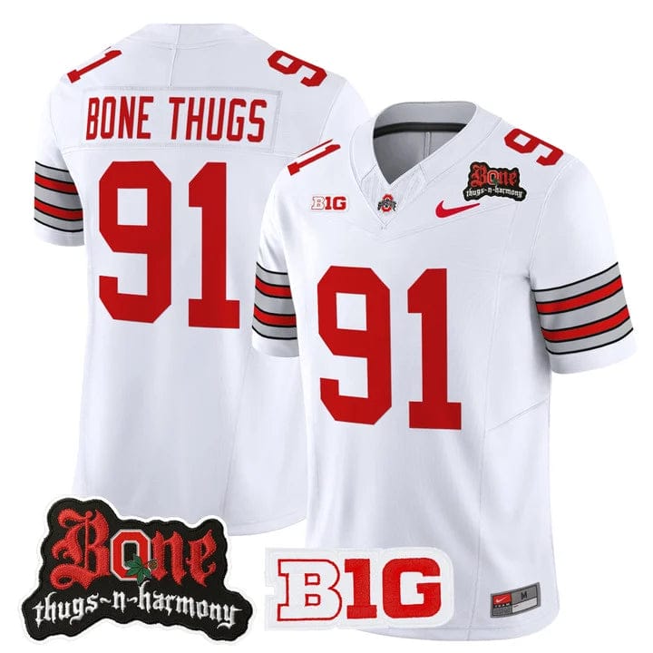 1991 Bone Thugs Jersey Ohio State Buckeyes Bone Thugs-N-Harmony Stitched - Image 4