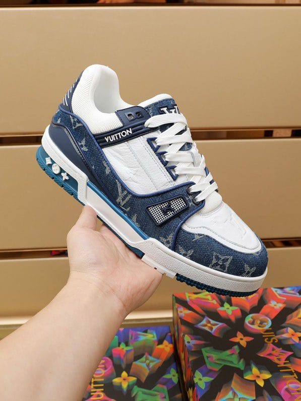 Luxury Trainer Sneakers Shoes Signature White Black - Image 2