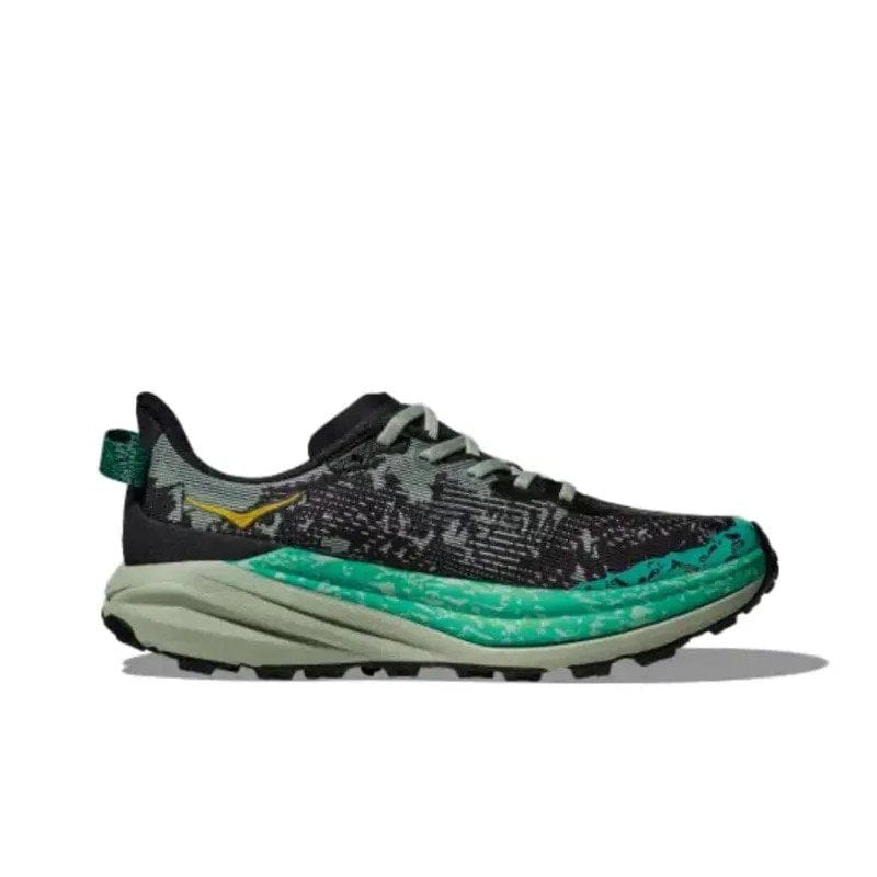Alternative view of Hoka One One Speedgoat 6 Black Aloe Vera 1147811-BLVR