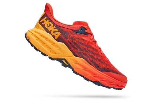 Hoka One One Speedgoat 5 Fiesta Red Radiant Yellow 1123157-FRYL - Image 4