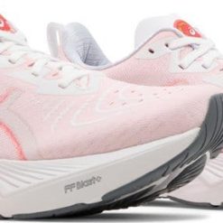Alternative view of Hakaone Ekiden x Asics Novablast 4 White Sunrise Red 1012B650-100