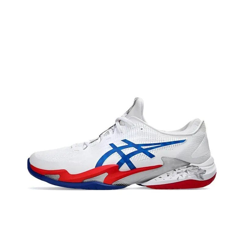 Asics Court Ff 3 Novak White Blue Red 1041A480 100 - Image 4