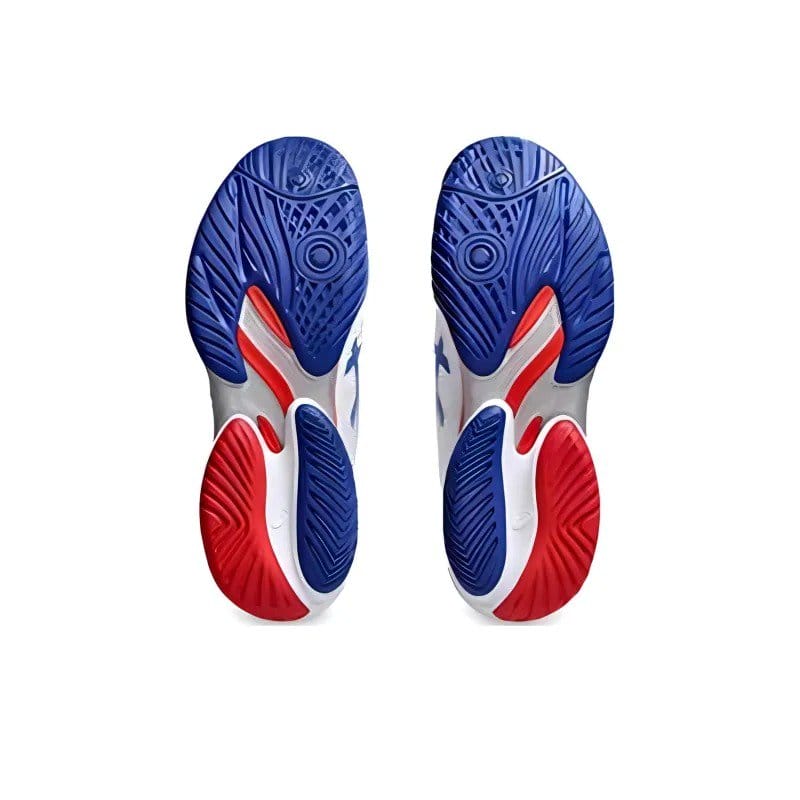 Asics Court Ff 3 Novak White Blue Red 1041A480 100 - Image 3