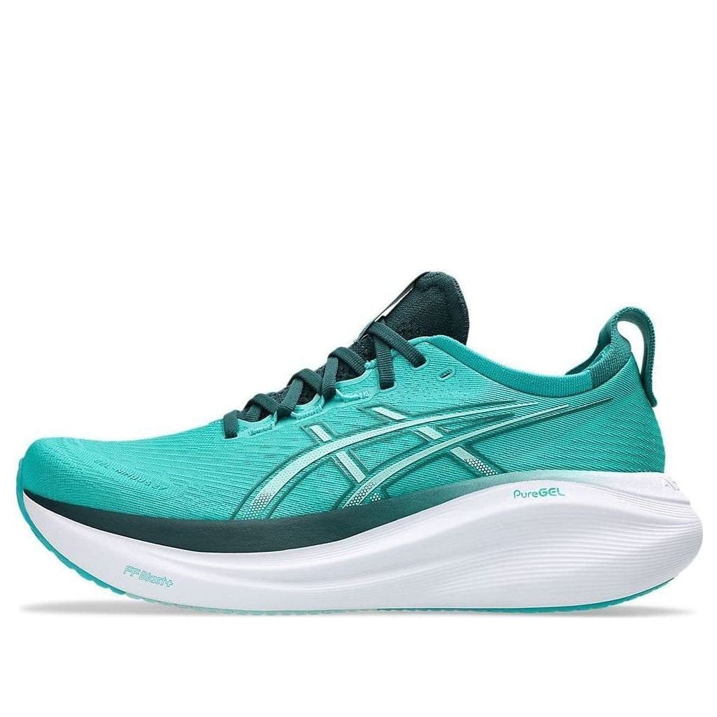 Asics Gel Nimbus 27 Wave Teal Saxon Green 1011B958 400 - Image 3