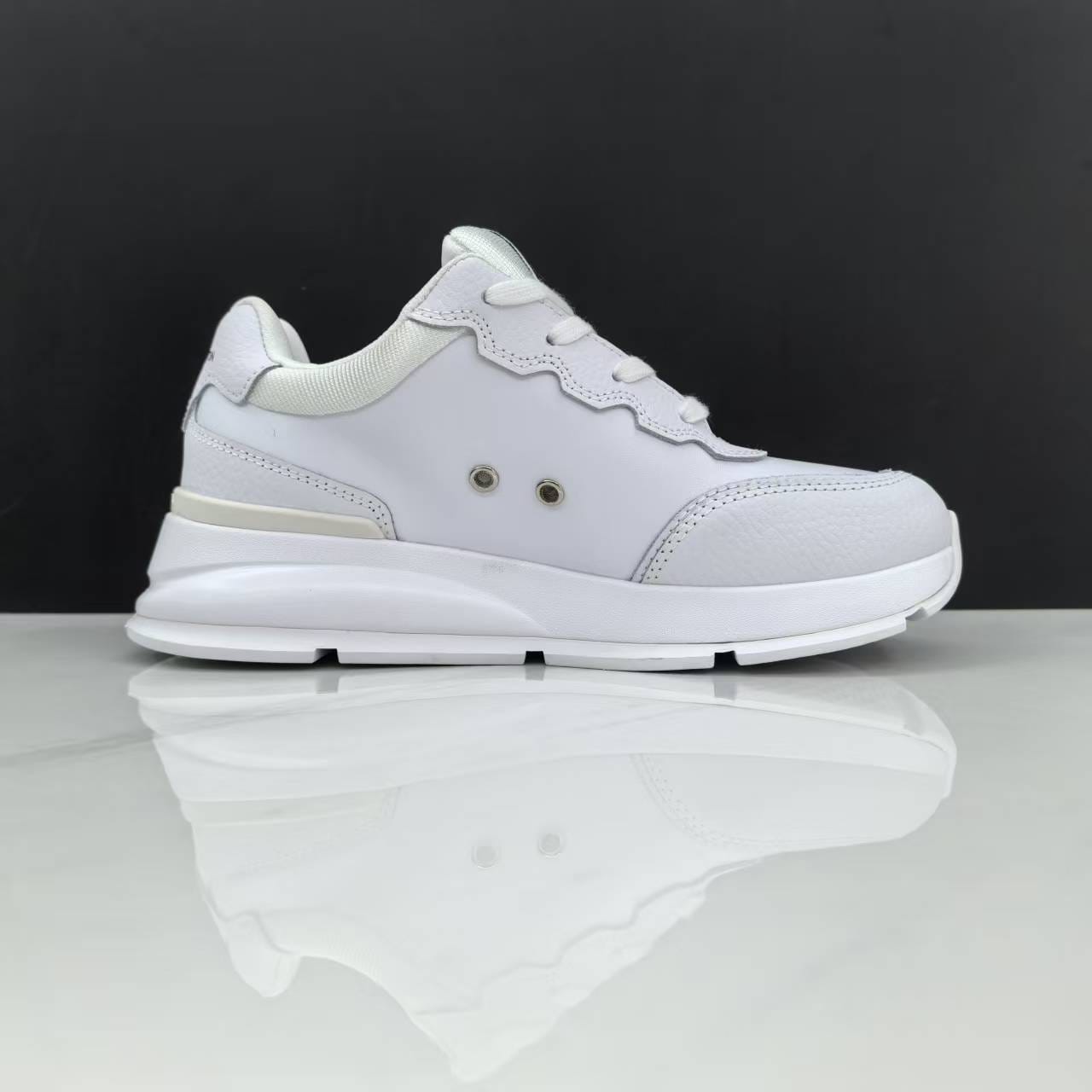 Luxury Lou Paris Classic Trainers White Black Shoes Sneakers - Image 5
