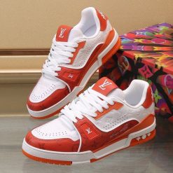 Luxury Trainer Sneakers Shoes #54 Signature Orange