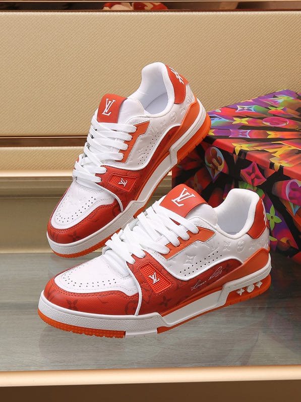Luxury Trainer Sneakers Shoes #54 Signature Orange