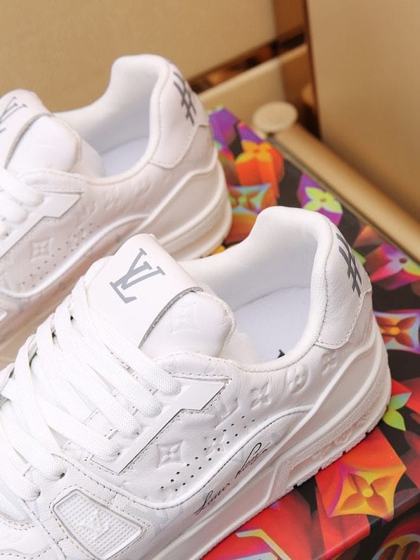 Luxury Trainer Sneakers Shoes #54 Signature White - Image 3