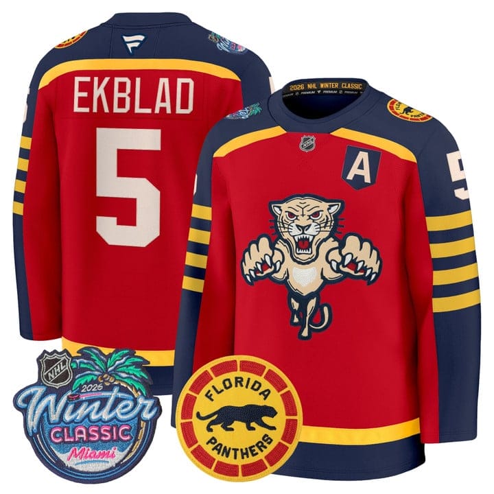 Aaron Ekblad Jersey #5 Florida Panthers 2026 Winter Classic Premium Stitched
