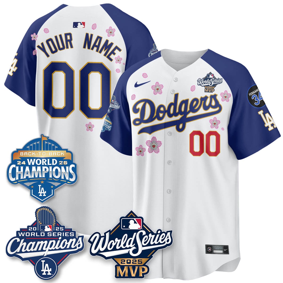 Yoshinobu Yamamoto LAD 2025 World Series MVP Jersey - All Stitched - Image 25