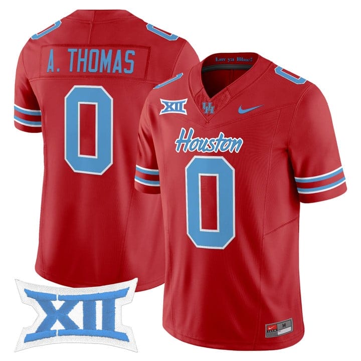 Amare Thomas Jersey #0 Houston Cougars 2025 Oilers Inspired Stitched - Image 4