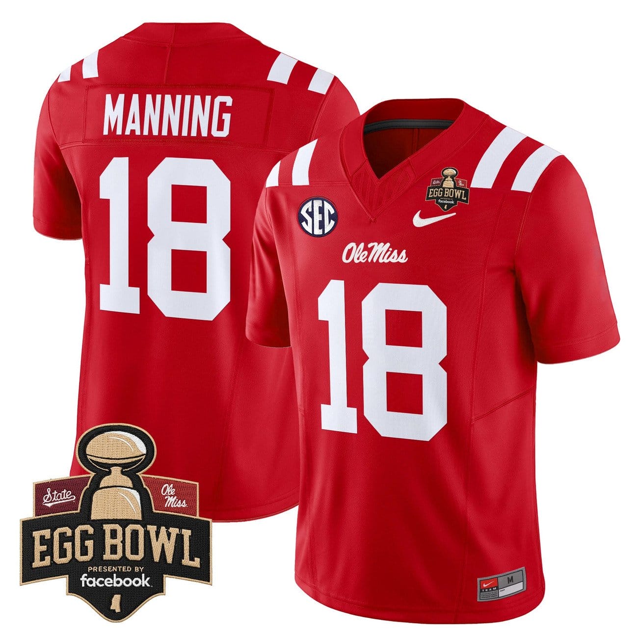 Archie Manning Jersey #18 Ole Miss Rebels 2025 Egg Bowl Limited Stitched - Image 4