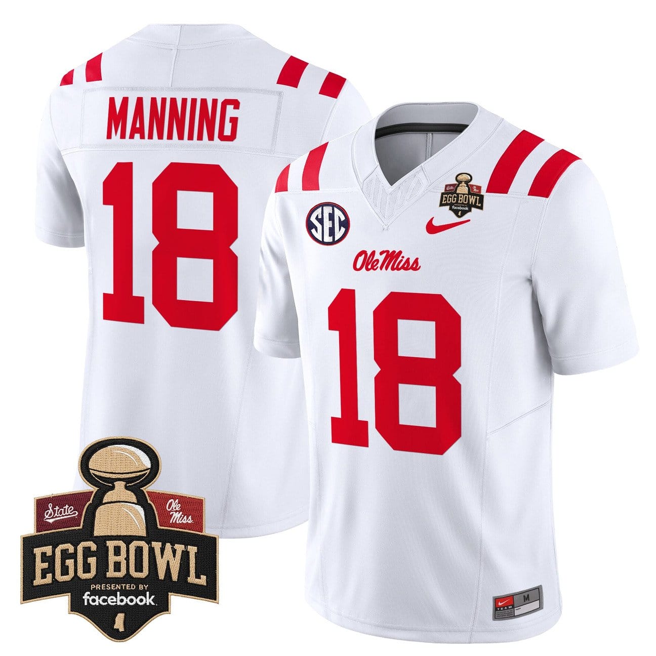 Archie Manning Jersey #18 Ole Miss Rebels 2025 Egg Bowl Limited Stitched - Image 5