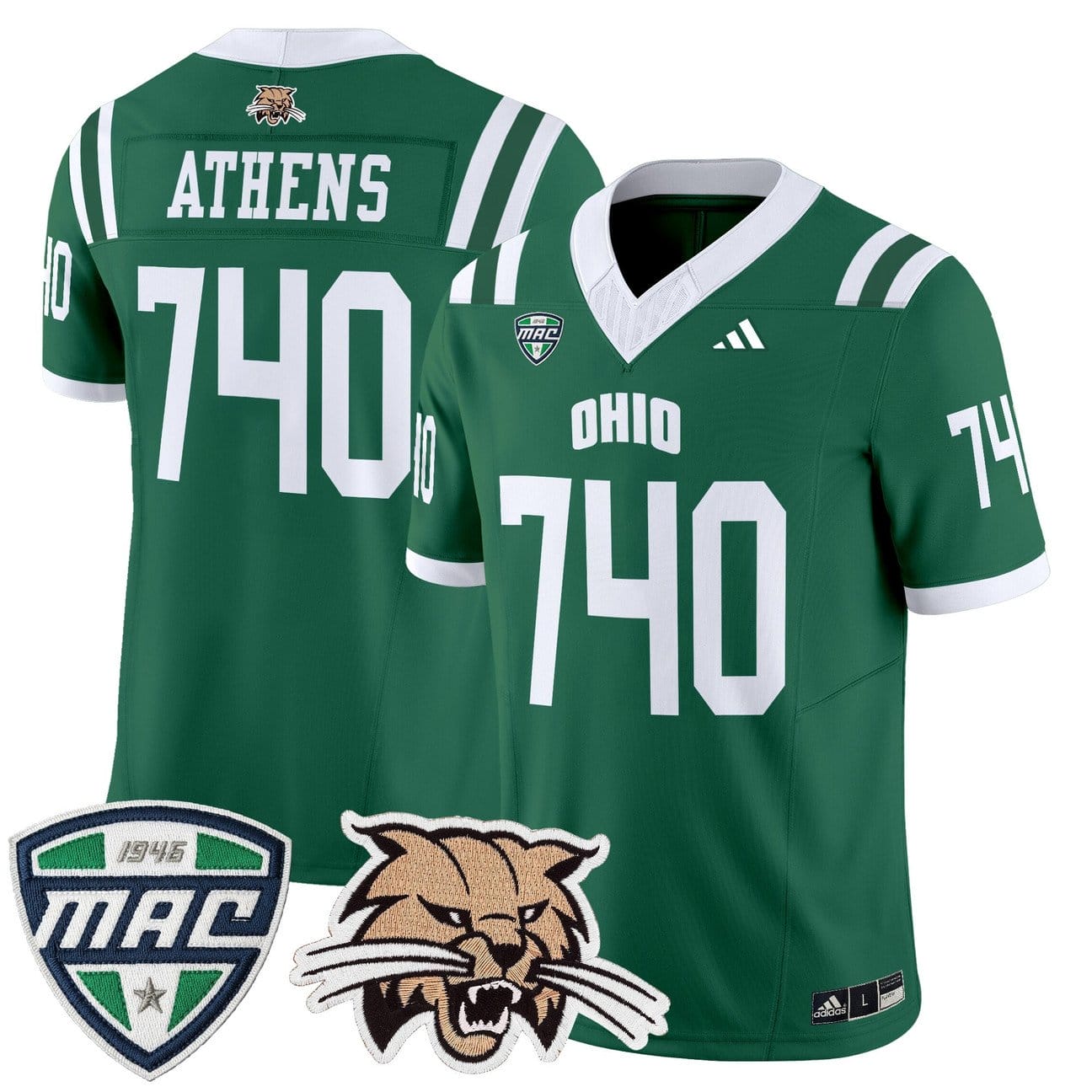 Athens Jersey #740 Ohio Bobcats 2025 Vapor Limited Stitched - Image 4