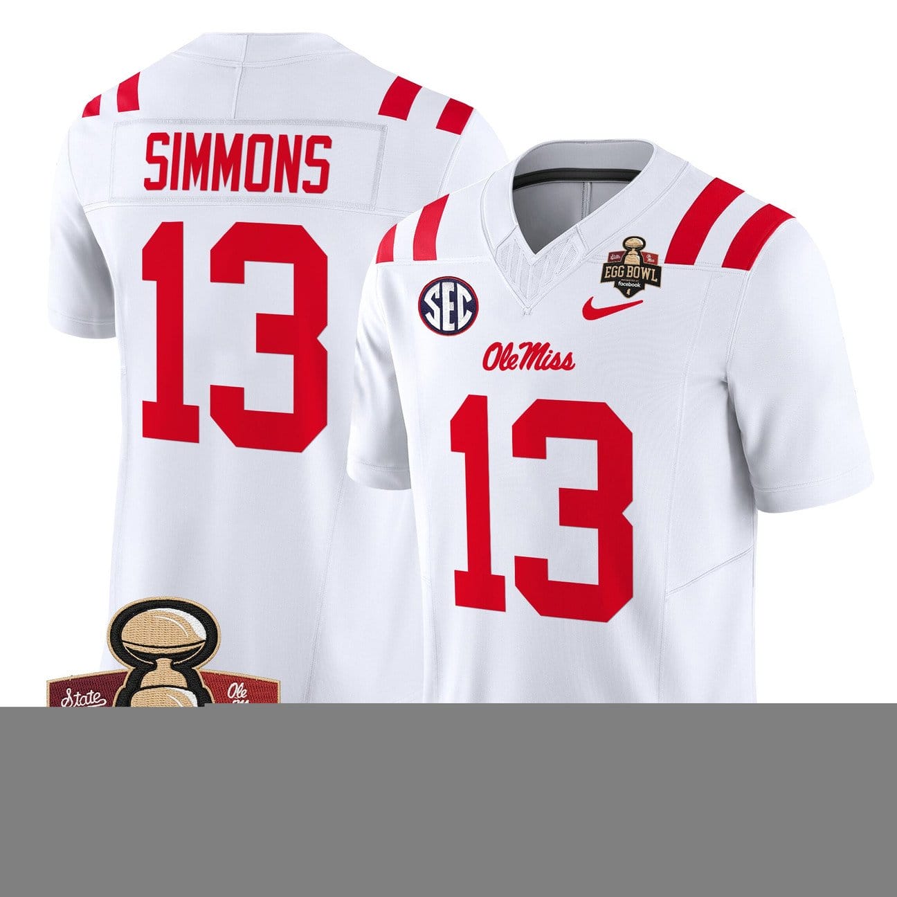 Austin Simmons Jersey #13 Ole Miss Rebels 2025 Egg Bowl Limited Stitched - Image 5