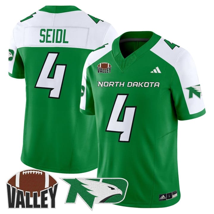 B.J. Fleming Jersey #4 North Dakota Fighting Hawks 2025 Stitched - Image 3