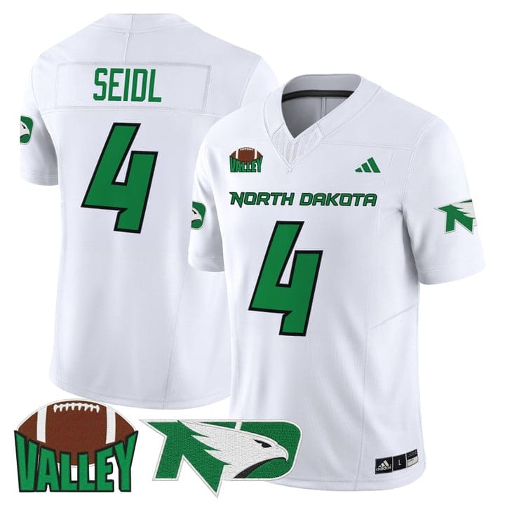 B.J. Fleming Jersey #4 North Dakota Fighting Hawks 2025 Stitched - Image 5
