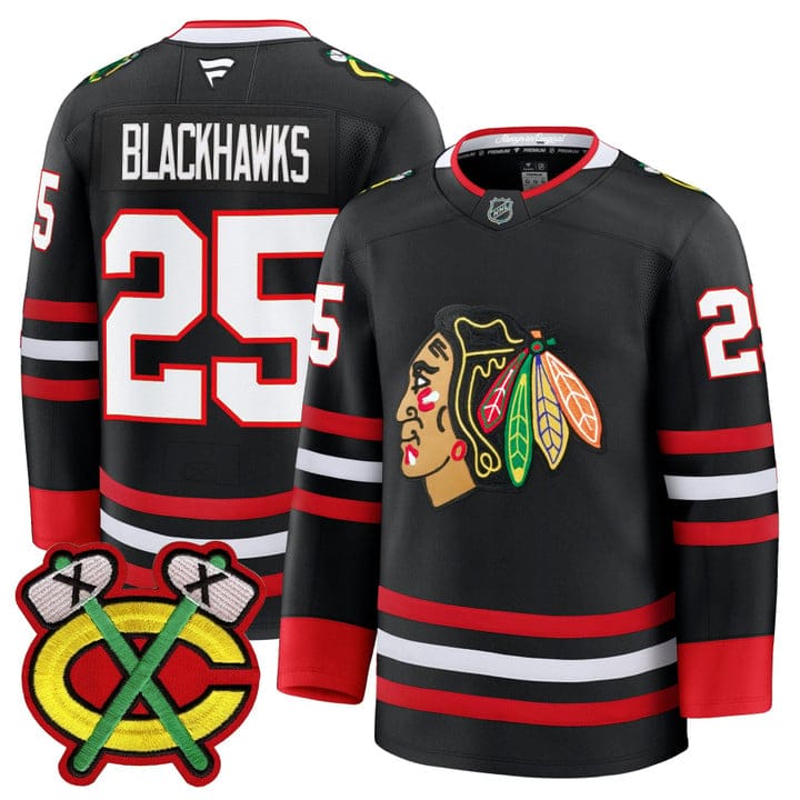Blackhawks Jersey #25 Chicago Blackhawks 2025-26 Premium Stitched