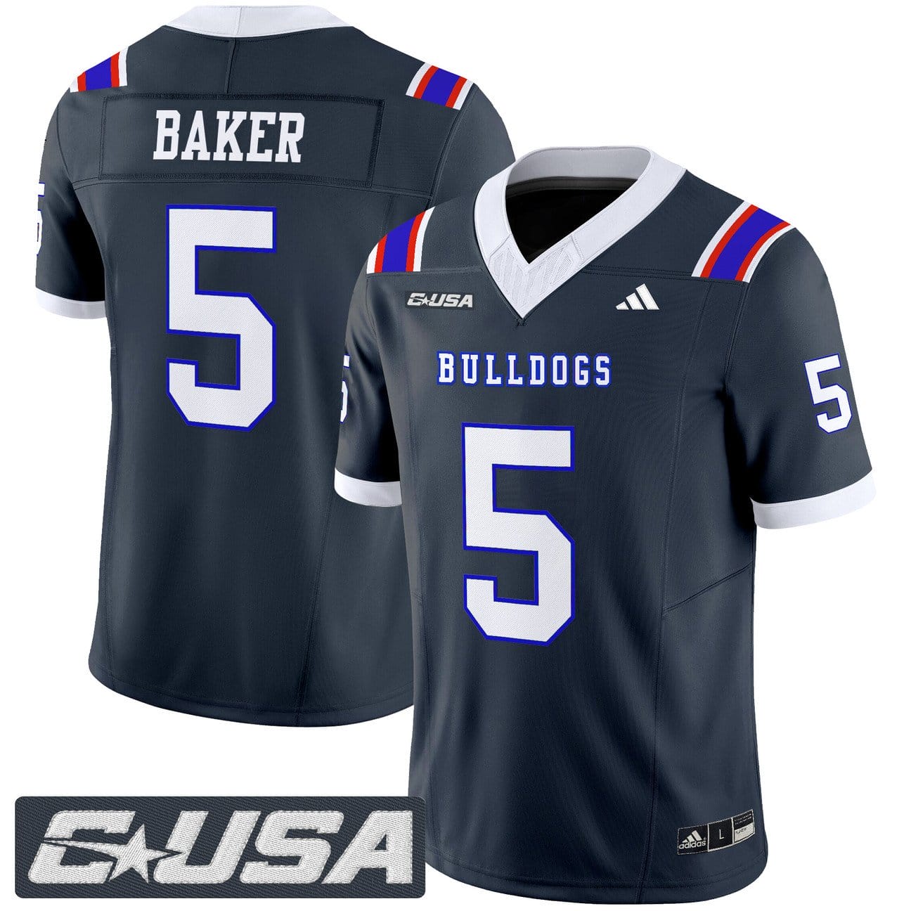 Blake Baker Jersey #5 Louisiana Tech Bulldogs 2025 Limited Stitched