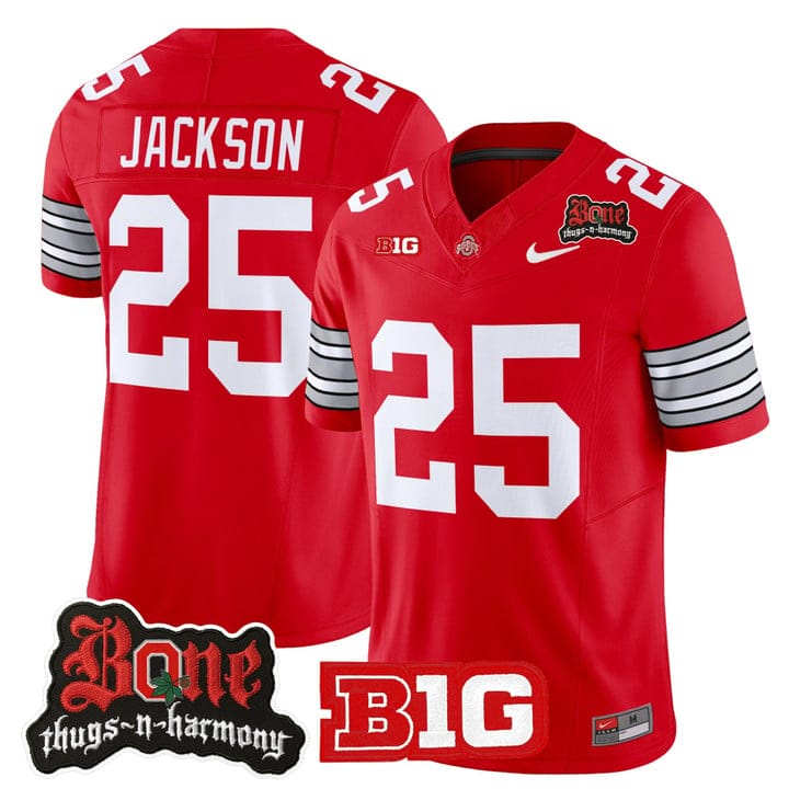Bo Jackson Jersey #25 Ohio State Buckeyes Bone Thugs-N-Harmony Stitched - Image 3