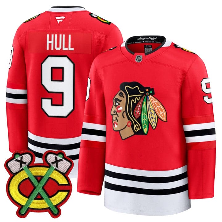 Alternative view of Bobby Hull Jersey #9 Chicago Blackhawks 2025-26 Premium Stitched