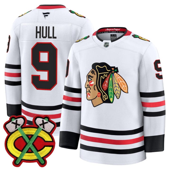 Bobby Hull Jersey #9 Chicago Blackhawks 2025-26 Premium Stitched - Image 3