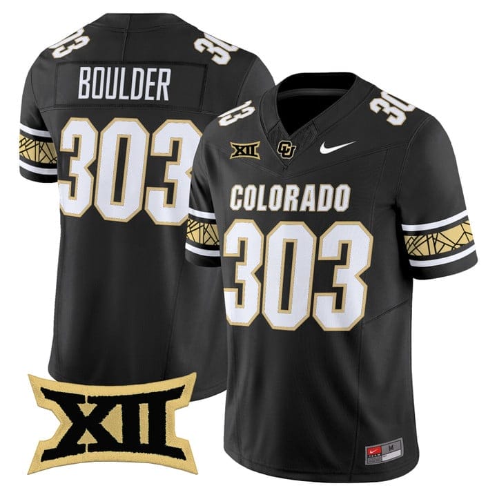 Boulder Jersey #303 Colorado Buffaloes 2025 Vapor Limited V2 Stitched