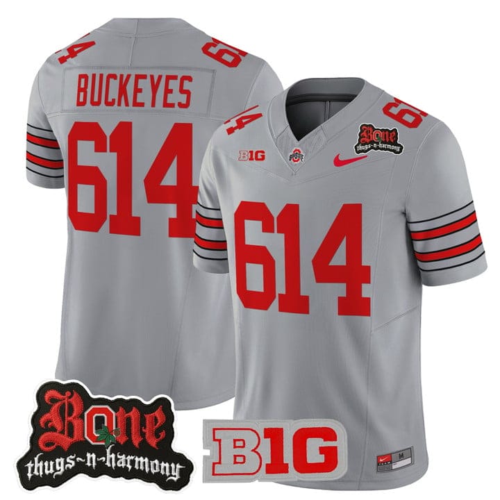 Alternative view of Buckeyes Jersey #614 Ohio State Buckeyes Bone Thugs-N-Harmony Stitched