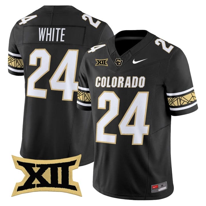 Byron White Jersey #24 Colorado Buffaloes 2025 Vapor Limited V2 Stitched