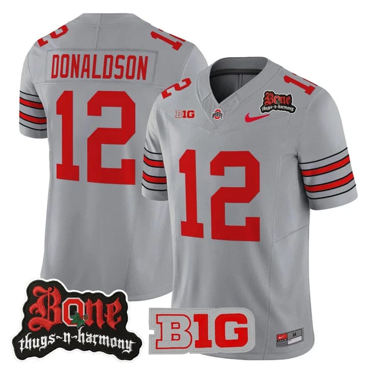 Alternative view of CJ Donaldson Jersey #12 Ohio State Buckeyes Bone Thugs-N-Harmony Stitched
