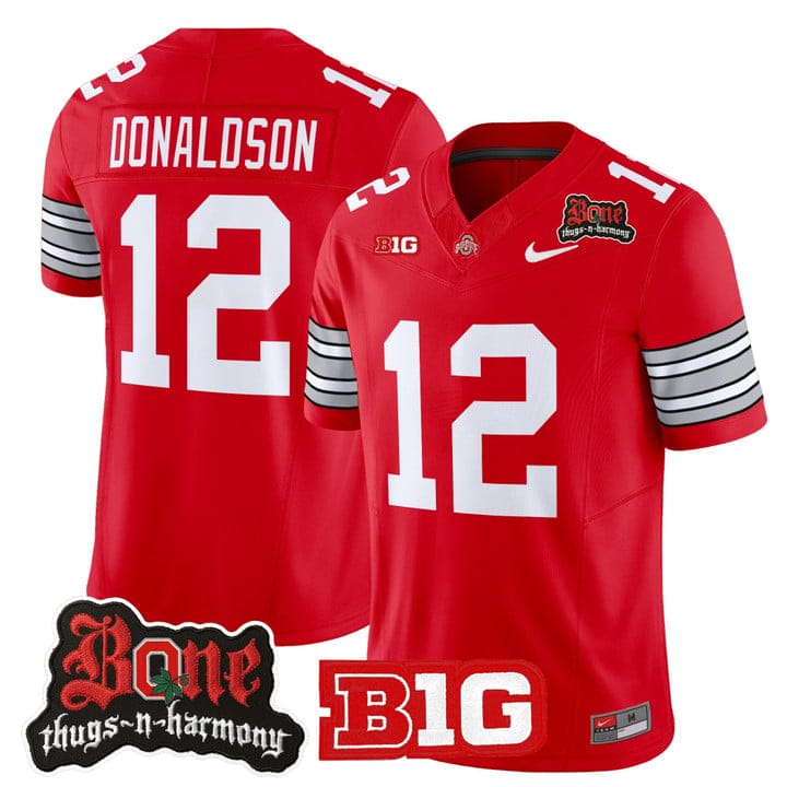CJ Donaldson Jersey #12 Ohio State Buckeyes Bone Thugs-N-Harmony Stitched - Image 3