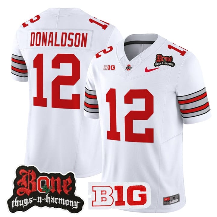 CJ Donaldson Jersey #12 Ohio State Buckeyes Bone Thugs-N-Harmony Stitched - Image 4