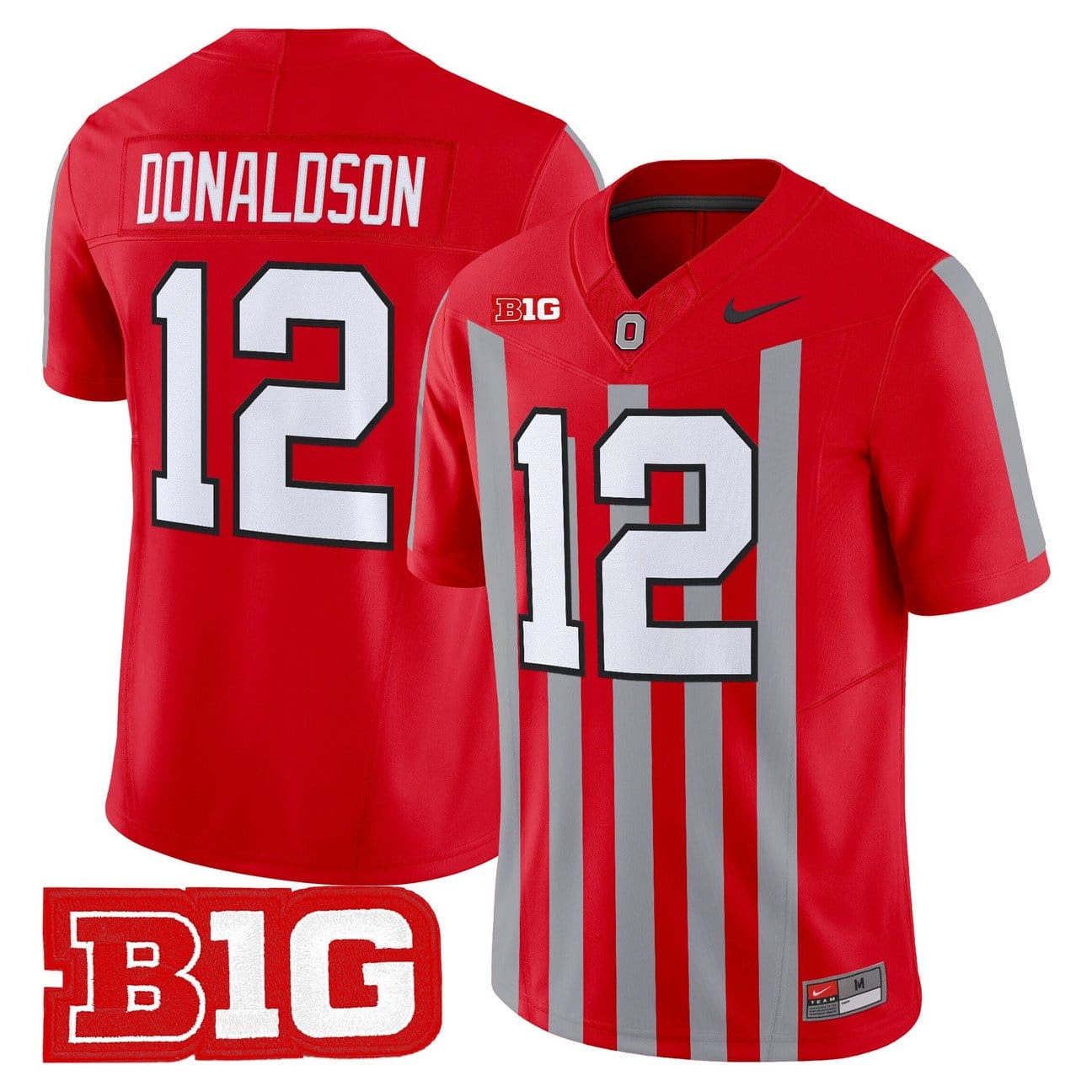 CJ Donaldson Jersey #12 Ohio State Buckeyes Throwback Limited Stitched - Image 3