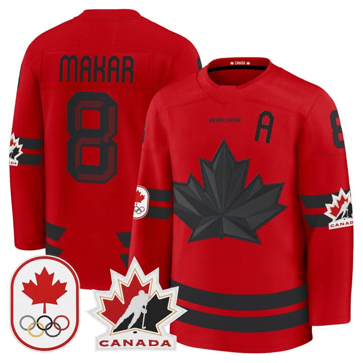 Alternative view of Cale Makar Jersey #8 Canada Olympic Premium Hockey 2026 Stitched