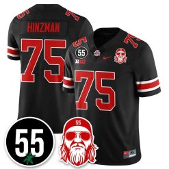 Alternative view of Carson Hinzman Jersey #75 Ohio State Buckeyes Nick Mangold Patch Stitched